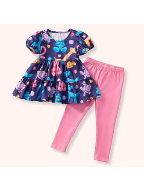 NEW PETE & LUCY 2 PC BALLOON SET FRIENDS SIZE 5 GIRLS OUTFIT PANTS TOP DRESS